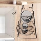 Orion, wieszak na pokrywki, metalowy, czarny, Radka