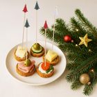 Orion, wykałaczki do przekąsek, bambusowe, choinka, 13 cm, 20 szt.