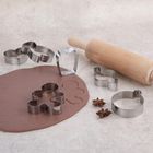 Orion, wykrawacze do ciastek, stalowe, 6 szt.