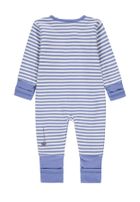 Pajac chłopięcy, bawełna organiczna, niebieski, paski, Bellybutton