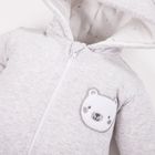 Pajac chłopięcy z kapturem, szary, Eevi