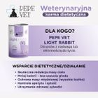 Paka Zwierzaka, Pepe Vet, Light Rabbit, karma mokra dla psów, 400g