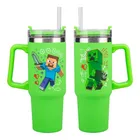 Paladone, Minecraft, kubek termiczny ze słomką, 900 ml