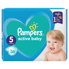 Pampers, Active Baby, pieluchy jednorazowe, rozmiar 5, Junior, 38 szt.
