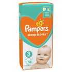 Pampers, Sleep&Play, pieluchy jednorazowe, rozmiar 3, 6-10 kg, 58 szt.