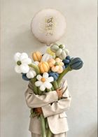 PartyDeco, balon foliowy, pastylka, Get well soon, 35-35 cm