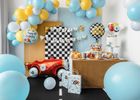 PartyDeco, balon foliowy, pastylka, Happy Birthday, 35-35 cm