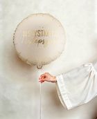 PartyDeco, balon foliowy, pastylka, wszystkiego najlepszego, 35-35 cm