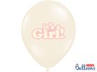 PartyDeco, balony lateksowe, It's a Girl, pastel mix, jasne różowe, 30 cm, 50 szt.