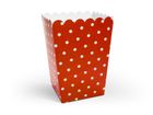 PartyDeco, Biedronka, ozdobne pudełka na popcorn, 7,5-7,5-12,5 cm, 6 szt.