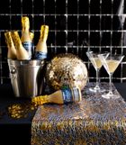 PartyDeco, bieżnik siatka, złoty nadruk, 0,36-9m