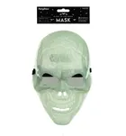 PartyDeco, czaszka, maska świecąca w ciemności, 17-27 cm