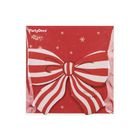 PartyDeco, serwetki, kokardka w paski, 16-13 cm, 12 szt.