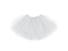 PartyDeco, spódniczka baletowa tutu, biały, 50-25 cm