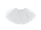 PartyDeco, spódniczka baletowa tutu, biały, 60-30 cm