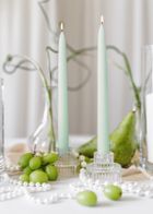 PartyDeco, świecznik szklany z rantem 2w1, 6.5-5.5 cm, 4 szt.