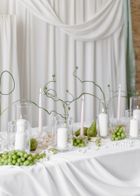 PartyDeco, szklana tuba na świece, 10-23 cm