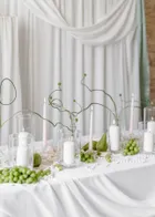 PartyDeco, szklana tuba na świece, 13-17 cm