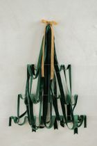 PartyDeco, tasiemka welurowa, butelkowa zieleń, 15 mm/10mb