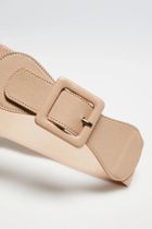 Pasek damski, beżowy, Moodo