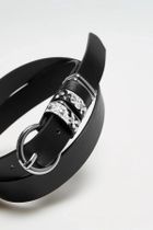 Pasek damski, czarny, Moodo