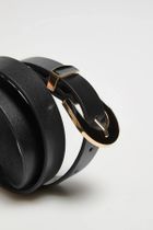 Pasek damski, czarny, Moodo