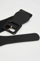 Pasek damski, czarny, Moodo