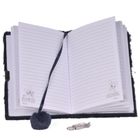 Paso, Lilo i Stitch, pamiętnik z kłódką, pluszowy, A5, 96 kartek, linia, granatowy, Stitch i Angel