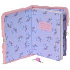 Paso, Lilo i Stitch, pamiętnik z kłódką, pluszowy, A5, 96 kartek, linia, różowy, Flowers