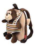 Perletti, Małpka Max, plecak dla przedszkolaka, brązowy