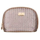 Peterson, kosmetyczka, 1-komorowa, brokatowa, różowe złoto