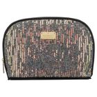 Peterson, kosmetyczka, 1-komorowa, cekinowa, czarna