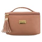 Peterson, kosmetyczka kuferek, tkanina syntetyczna, beżowa