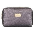 Peterson, kosmetyczka prostokątna, brokatowa, szara