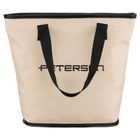 Peterson, kosmetyczka torba, tkanina syntetyczna, beżowo-czarna