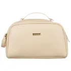 Peterson, kosmetyczka z podwójnym zamknięciem, beżowa