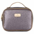 Peterson, kosmetyczka z uchwytem, brokatowa, szara