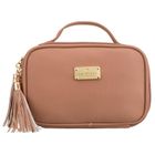 Peterson, kosmetyczka z uchwytem, tkanina syntetyczna, beżowa