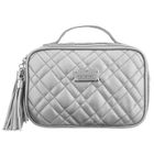 Peterson, kosmetyczka z uchwytem, tkanina syntetyczna, srebrna