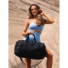 Peterson, torba podróżna z uchwytem na walizkę, czarna