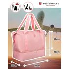 Peterson, torba weekendowa, z uchwytami, różowa
