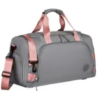 Peterson, torba weekendowo-podróżna, szaro-różowa