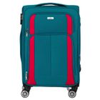 Peterson, walizka, duża, turkusowo-różowa, 78 cm