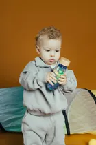 Petit Boum, Move, butelka sensoryczna, dwufazowa, niebieska spirala