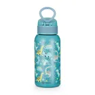 Petite&Mars, butelka termiczna ze stali nierdzewnej z ustnikiem, dino park, 500 ml