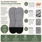 Petite&Mars, dwustronna wkładka do wózka, bawełniana, grey dragonfly