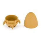 Petite&Mars, Splashy Rocket, silikonowa zabawka kąpielowa ze szczotką, intense ochre, 6m+