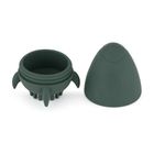 Petite&Mars, Splashy Rocket, silikonowa zabawka kąpielowa ze szczotką, misty green, 6m+