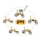 Petite&Mars, Turbo, rowerek trójkołowy 5w1, Intense Ochre