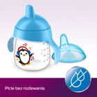 Philips Avent, Pingwinek, kubek bez rozlewania, czarny, 12m+, 260 ml